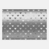 Romantische Silberblume Geschenkpapier Set (Vorderseite 3)