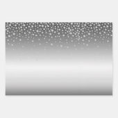 Romantische Silberblume Geschenkpapier Set (Vorderseite 2)