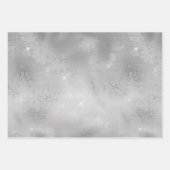 Romantische Silberblume Geschenkpapier Set (Vorderseite)