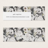 romantische Silberblumenkarte (Vorne & Hinten)