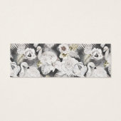 romantische Silberblumenkarte (Rückseite)