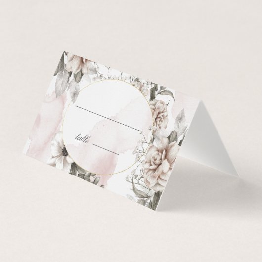 Romantische Silberblüte Blumenkarte (Vorderseite)