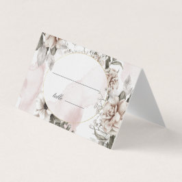 Romantische Silberblüte Blumenkarte