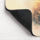 Romantische Silhouette der Natur Mousepad (Ecke)