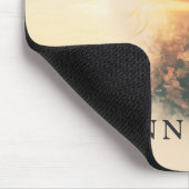 Romantische Silhouette der Natur Mousepad (Ecke)