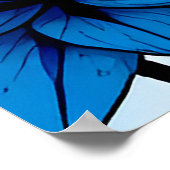 Romantische Silhouette eines Paares Poster (Ecke)