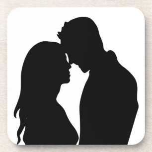 ROMANTISCHE SILHOUETTE GETRÄNKEUNTERSETZER
