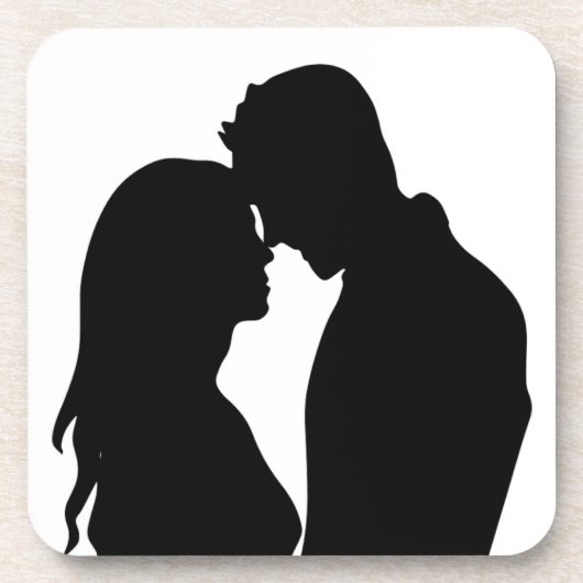 ROMANTISCHE SILHOUETTE GETRÄNKEUNTERSETZER (Vorderseite)