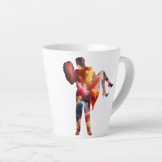 Romantische Silhouette Liebe Explosion Tasse - Dyn (Rechte Ecke)
