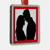 ROMANTISCHE SILHOUETTE SILBERNES ORNAMENT (Rechts)