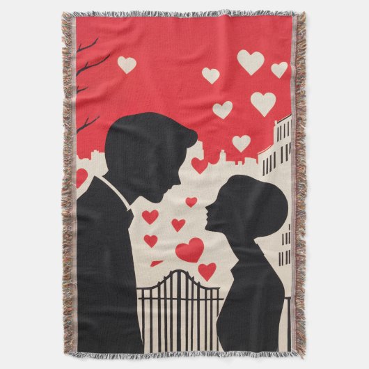 Romantische Silhouette Stadtbild Kunst Decke (Vorderseite Vertikal)