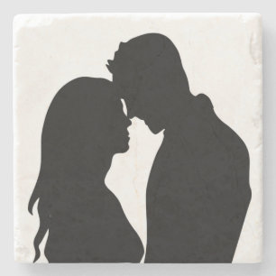 ROMANTISCHE SILHOUETTE STEINUNTERSETZER