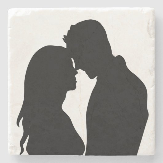 ROMANTISCHE SILHOUETTE STEINUNTERSETZER (Vorderseite)