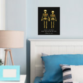 Romantische Skelette Foliendrucke (In Situ (Schlafzimmer))