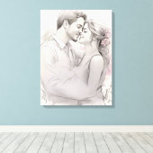 Romantische Skizze Leinwanddruck (Insitu (Holzboden))