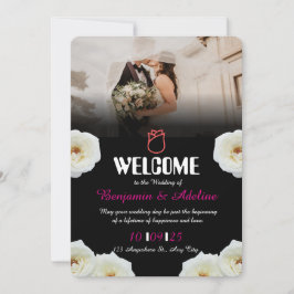 Romantische Skripteinladung Einladung