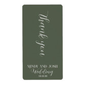 Romantische Skriptsprache GREEN Vielen Dank für Ih (Vorne)