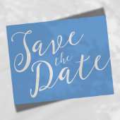 Romantische SkriptWedding Save the Date Postcard