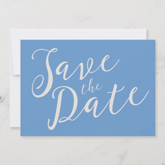 Romantische SkriptWedding Save the Date Postcard (Vorderseite)