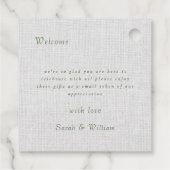 Romantische Sommerbeeren Gastgeschenk Hochzeit Tag Geschenkanhänger (Rückseite)