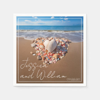 Romantische Sommerhochzeit Serviette