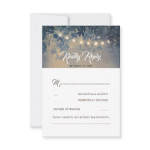 Romantische Sommernacht Rustikale Hochzeit RSVP