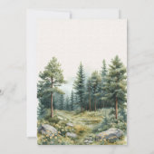 Romantische Sommerwaldhochzeitkarte Einladung (Rückseite)