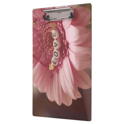 Romantische Sonnenblume Klemmbrett (Links)