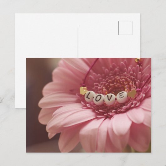 Romantische Sonnenblume Postkarte (Vorne/Hinten)