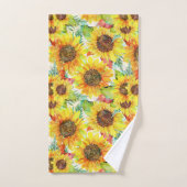 Romantische Sonnenblumen Badhandtuch Set (Handtuch)