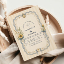 Romantische Sonnenblumen-Coquette-Hochzeit