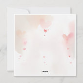 Romantische Sonnenkarte Feiertagskarte (Rückseite)