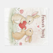 Romantische Sonnenkarte - für immer Fleecedecke (Vorderseite (Horizontal))