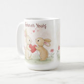 Romantische Sonnenkarte - für immer Kaffeetasse (Vorderseite Links)