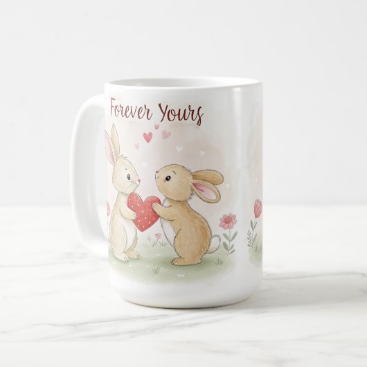 Romantische Sonnenkarte - für immer Kaffeetasse (Vorderseite Links)