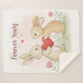 Romantische Sonnenkarte - für immer Sherpadecke (Vorderseite (Horizontal))