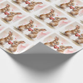 Romantische Sonnenkarte Geschenkpapier (Ecke)