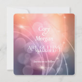 Romantische Sonnenuntergang Farbe Moderne Bokeh Ho (Rückseite)