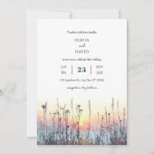 Romantische Sonnenuntergang Küste Wilhelm Tell Einladung (Vorderseite)