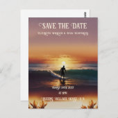 Romantische Sonnenuntergang mit tropischer Eleganz Postkarte (Vorne/Hinten)