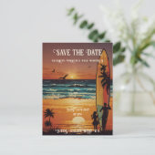 Romantische Sonnenuntergang mit tropischer Eleganz Postkarte (Stehend Vorderseite)