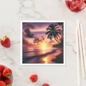 Romantische Sonnenuntergang Serviette (Beispiel)