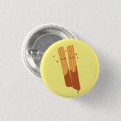 Romantische Spanische Churros mit Schokolade Button (Vorne & Hinten)