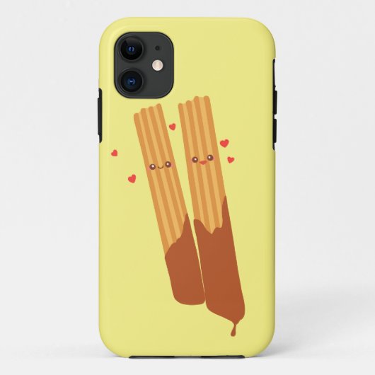 Romantische Spanische Churros mit Schokolade Case-Mate iPhone Hülle (Rückseite)