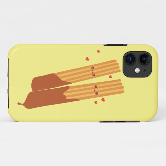 Romantische Spanische Churros mit Schokolade Case-Mate iPhone Hülle (Rückseite (Horizontal))