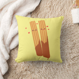 Romantische Spanische Churros mit Schokolade Kissen