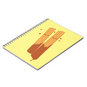 Romantische Spanische Churros mit Schokolade Notizblock (Linke Seite)