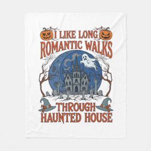 Romantische Spaziergänge durch das Geisterhaus Kür Fleecedecke