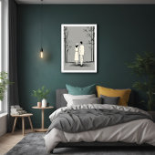 Romantische Spaziergänge Minimalistische Linie Art Poster