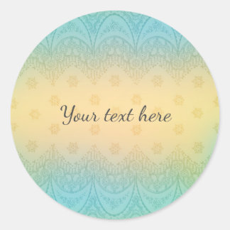 Romantische Spitze Runder Aufkleber
